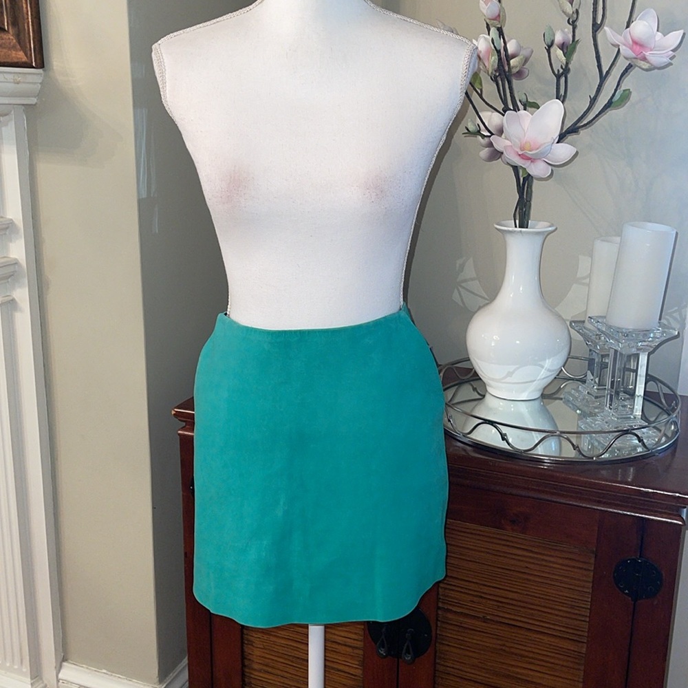 Diane Von Furstenberg Suede Jay Skirt - Picture 2 of 13